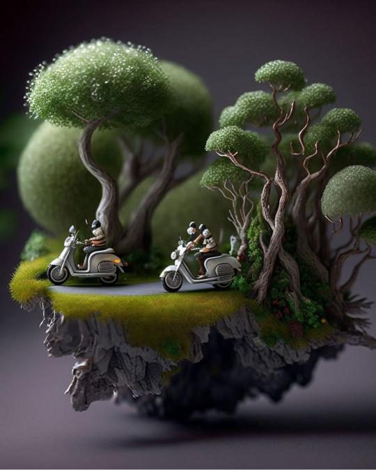 Floating Island Scooters - Related Anime Wallpapers wallpaper