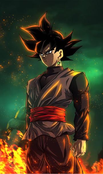 Goku Black Fire Stance - Related Anime Wallpapers wallpaper