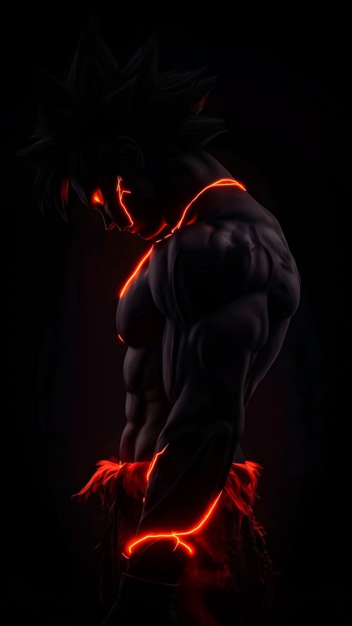 Goku Red Aura Power