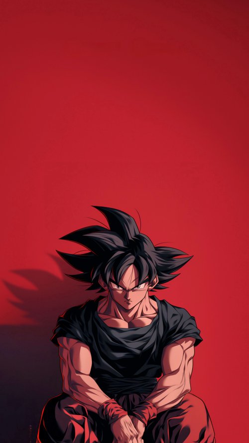 Goku Red Background - Related Anime Wallpapers wallpaper