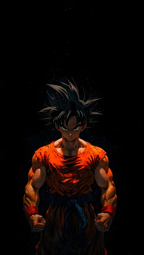Goku's Intense Stare