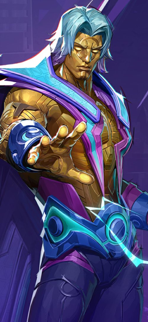 Golden Cyberpunk Warrior