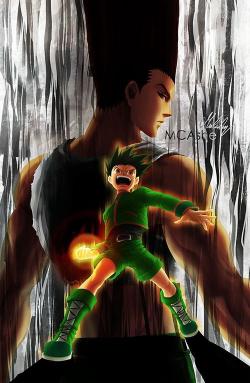 Gon Freecss Power Up - Related Dark Wallpapers wallpaper