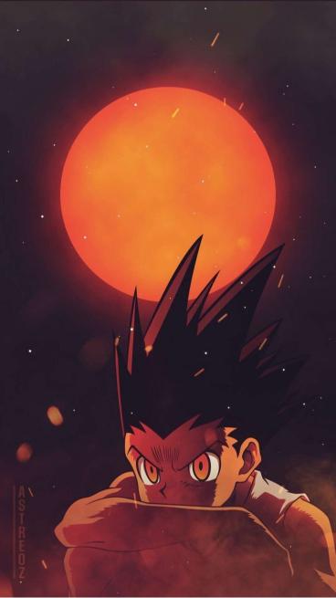 Gon Under Crimson Moon - Related Dark Wallpapers wallpaper