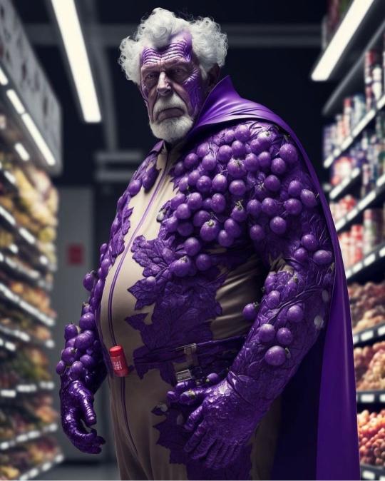 Grape Superhero Grocery Run - Related Anime Wallpapers wallpaper