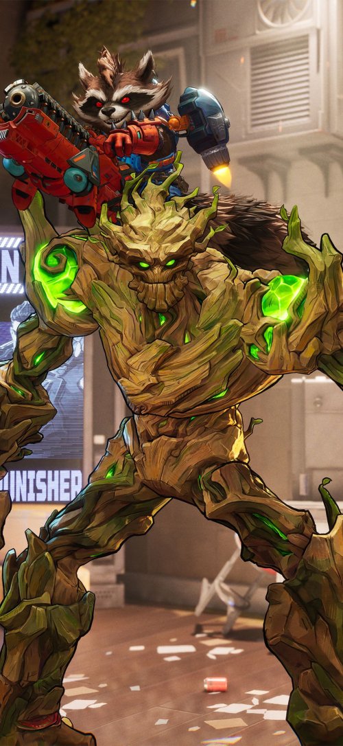 Groot and Rocket Duo
