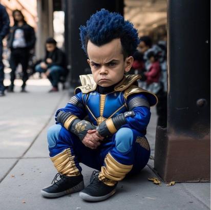 Grumpy Hero Kid