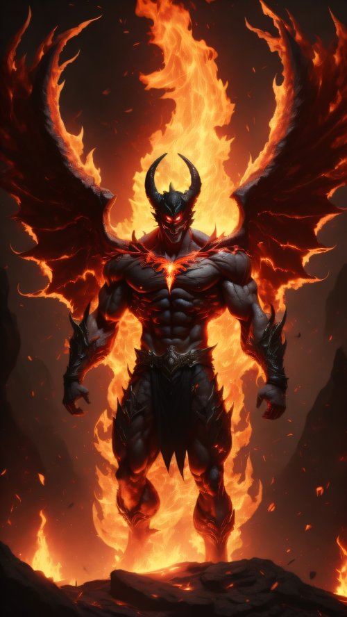 Infernal Winged Demon - Related Dope Wallpapers wallpaper