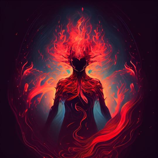 Inferno Heart Silhouette - Related Anime Wallpapers wallpaper