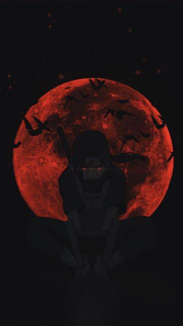 Itachi Red Moon - Related Anime Wallpapers wallpaper