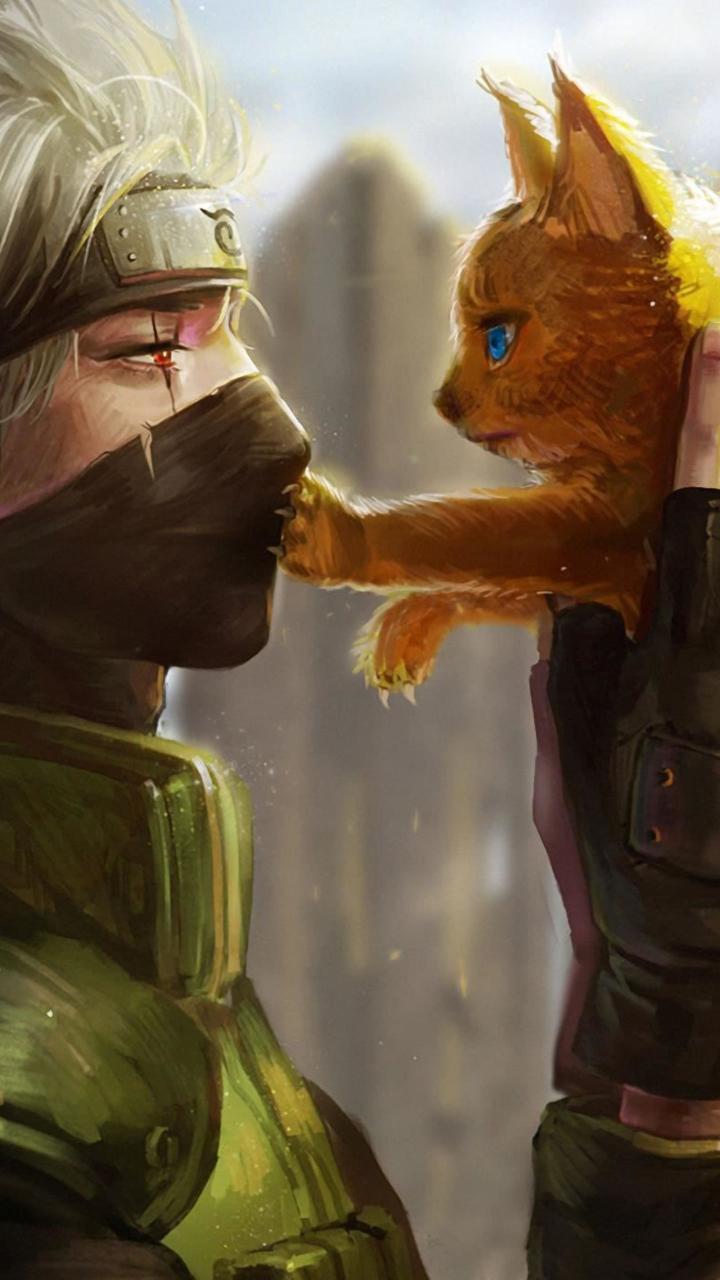 Kakashi and Fox Companion - Related Anime Wallpapers wallpaper