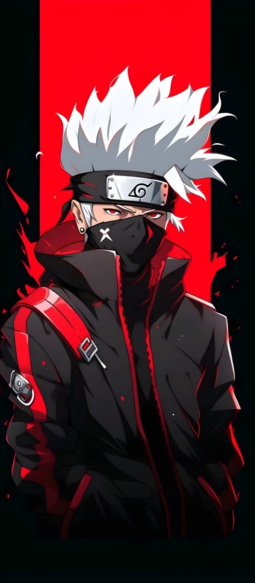 Kakashi_Hatake_Sharingan_Red - Related Anime Wallpapers wallpaper