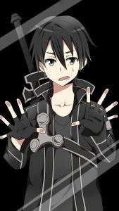 Kirito Behind Glass - Related Anime Wallpapers wallpaper