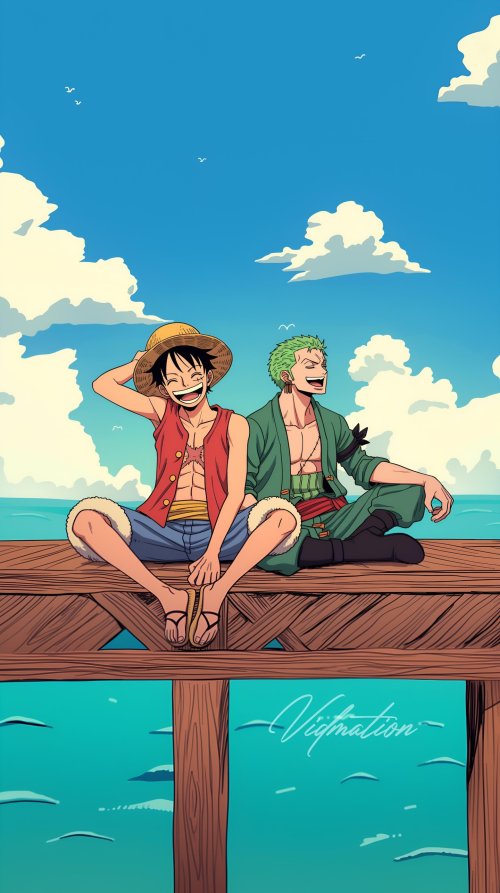 Luffy_and_Zoro_Relaxing