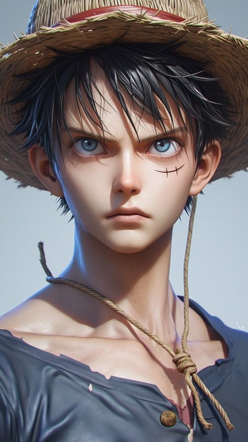 Luffy Straw Hat Portrait