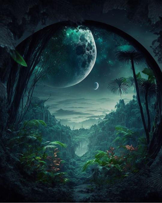 Lunar Jungle Portal - Related Anime Wallpapers wallpaper