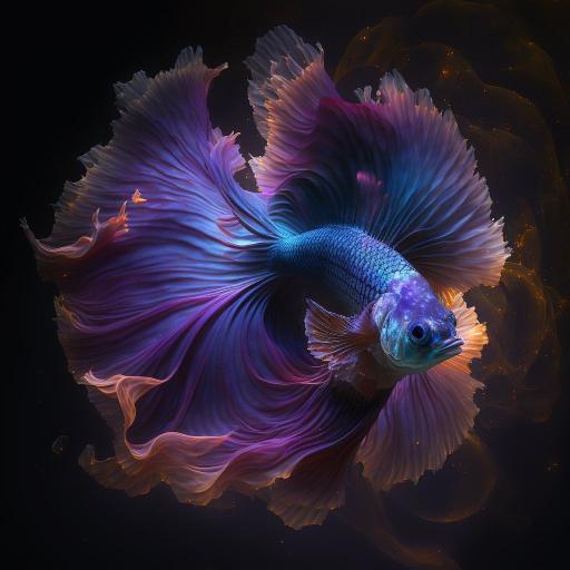 Majestic Betta Fish - Related Dark Wallpapers wallpaper