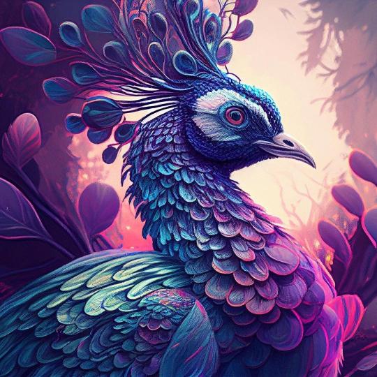 Majestic Peacock Portrait - Related Dope Wallpapers wallpaper