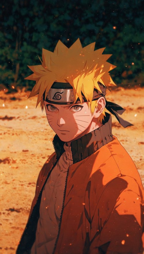Naruto Uzumaki Intense Gaze - Anime Wallpapers Wallpaper