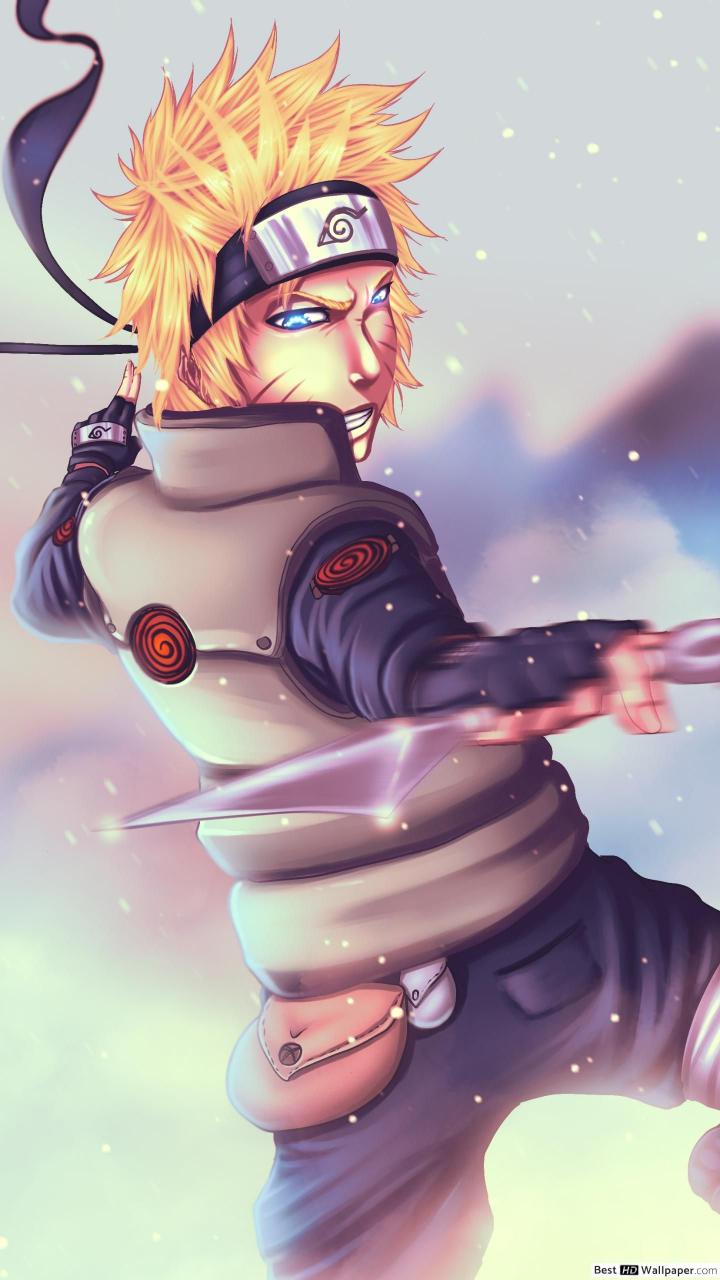 Naruto Uzumaki Kunai Throw - Related Anime Wallpapers wallpaper