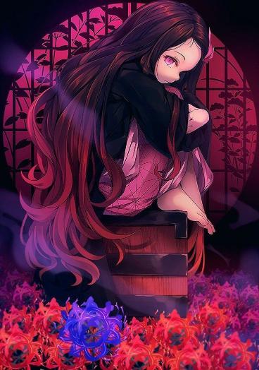 Nezuko in Flower Garden - Related Anime Wallpapers wallpaper