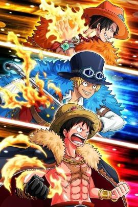 One Piece Brothers Trio - Related Ghetto Wallpapers wallpaper