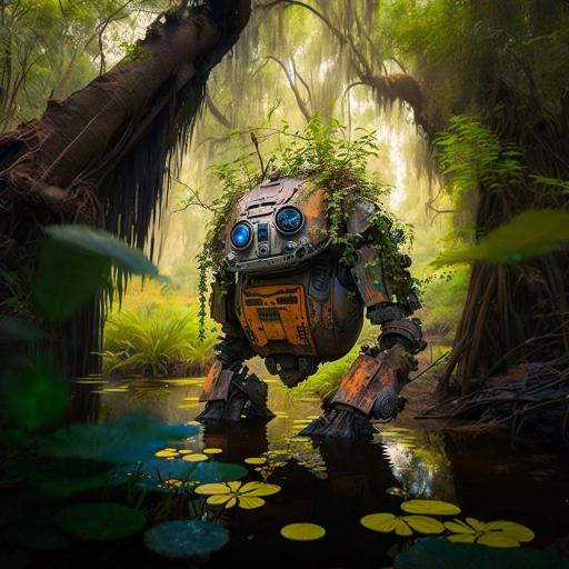 Overgrown Swamp Robot
