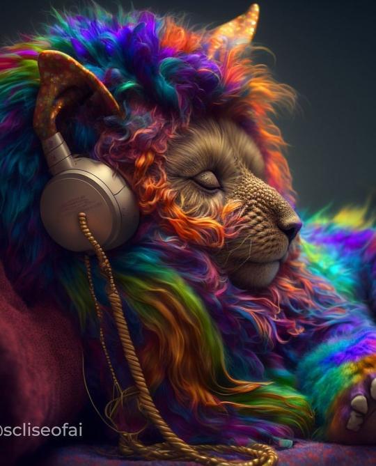Rainbow Lion Lullaby - Related Dark Wallpapers wallpaper