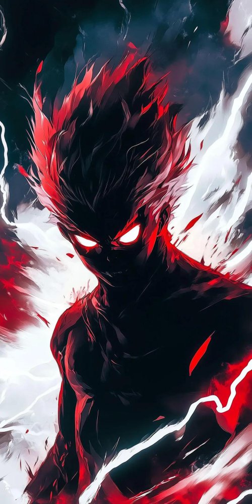 Red-Eyed Anime Wallpaper