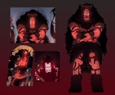 Red Orc Fur Monster