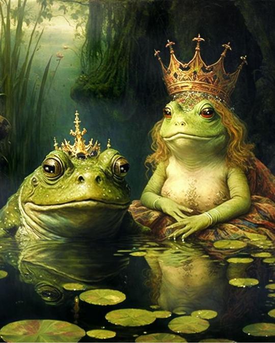 Royal Frog Couple - Related Anime Wallpapers wallpaper