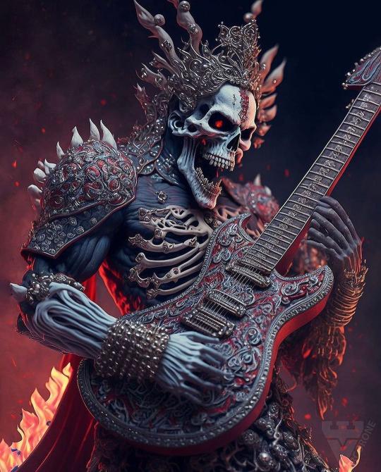 Skeletal Guitar King - Related Anime Wallpapers wallpaper