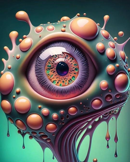 Surreal Alien Eye - Related Anime Wallpapers wallpaper