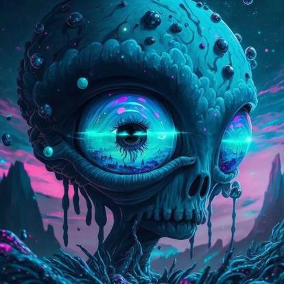 Surreal Alien Landscape - Related Anime Wallpapers wallpaper