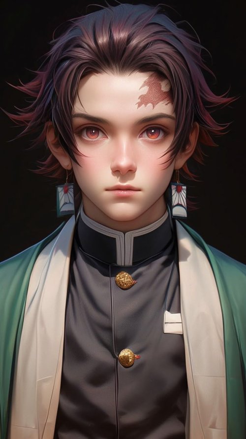 Tanjiro Kamado Realistic Portrait