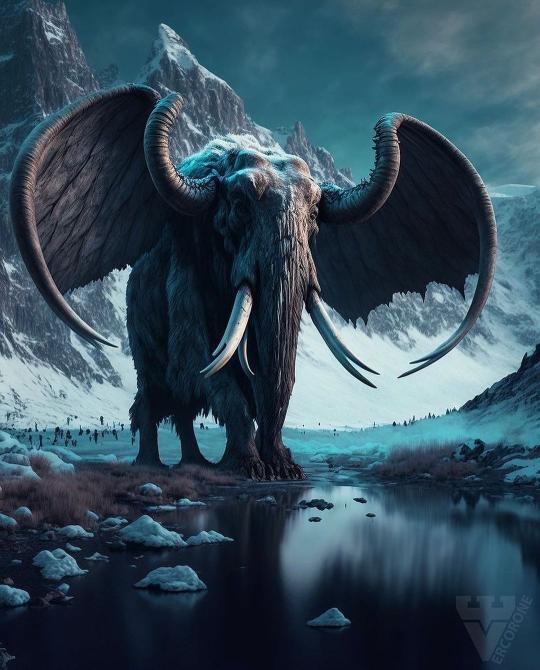Winged Mammoth in Winter - Related 4K Wallpapers wallpaper