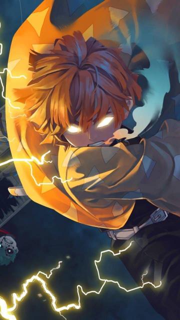Zenitsu Lightning Fury - Related Anime Wallpapers wallpaper