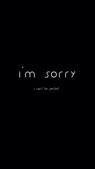 Simple Sorry Wallpaper - Related Dark Wallpapers wallpaper