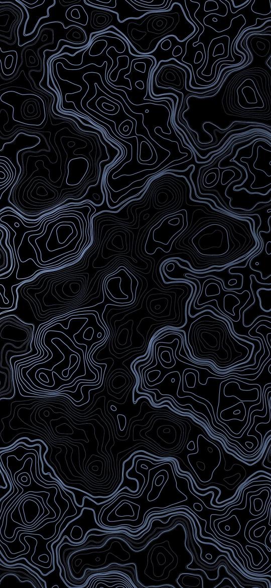 Abstract Topographic Lines - Related Dark Wallpapers wallpaper