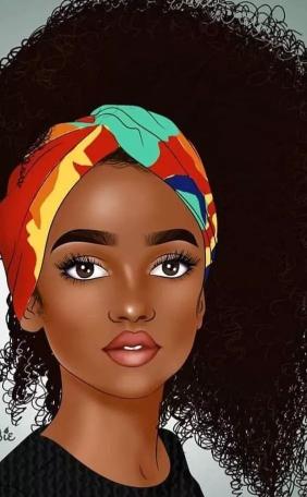 Afro Girl with Turban - Related Dark Wallpapers wallpaper