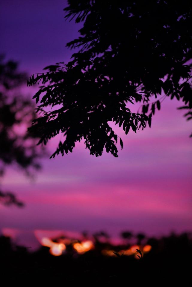 Amethyst Twilight Silhouette - Related Dark Wallpapers wallpaper