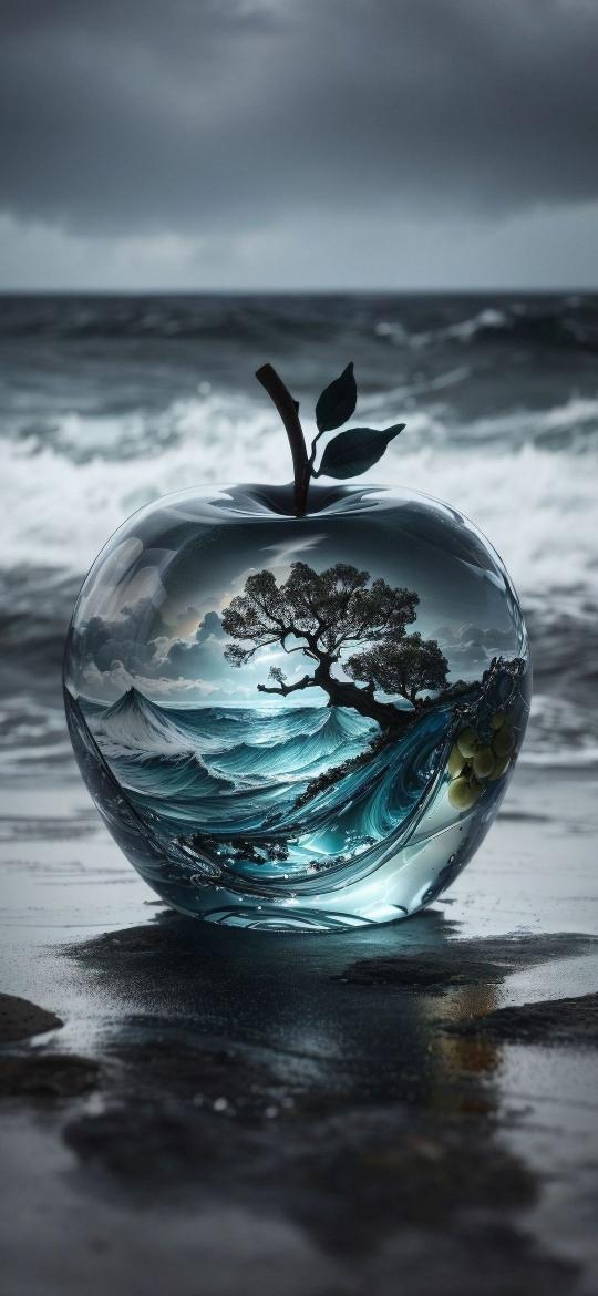 Apple Ocean Dreamscape - Related Anime Wallpapers wallpaper