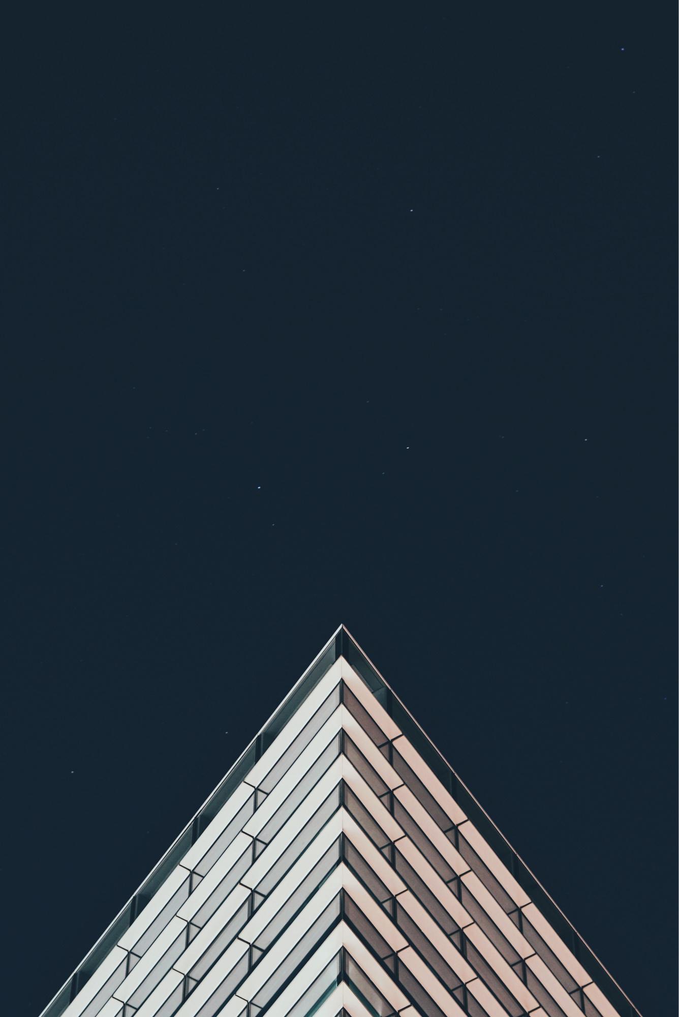 Architectural Apex Under Stars - Related Dark Wallpapers wallpaper