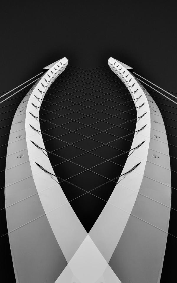 Architectural Bridge Symmetry - Related Dark Wallpapers wallpaper