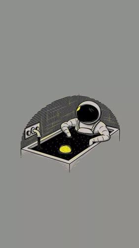 Astronaut Bathtub Galaxy