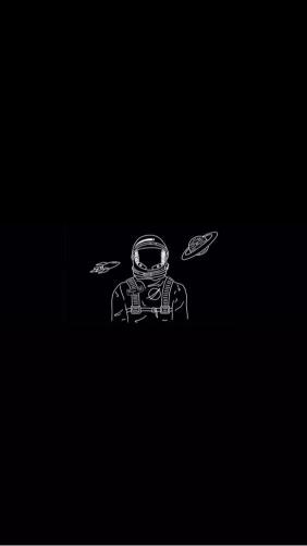Astronaut in Space Sketch