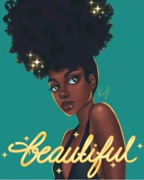 Beautiful Afro Girl Art - Related Dark Wallpapers wallpaper
