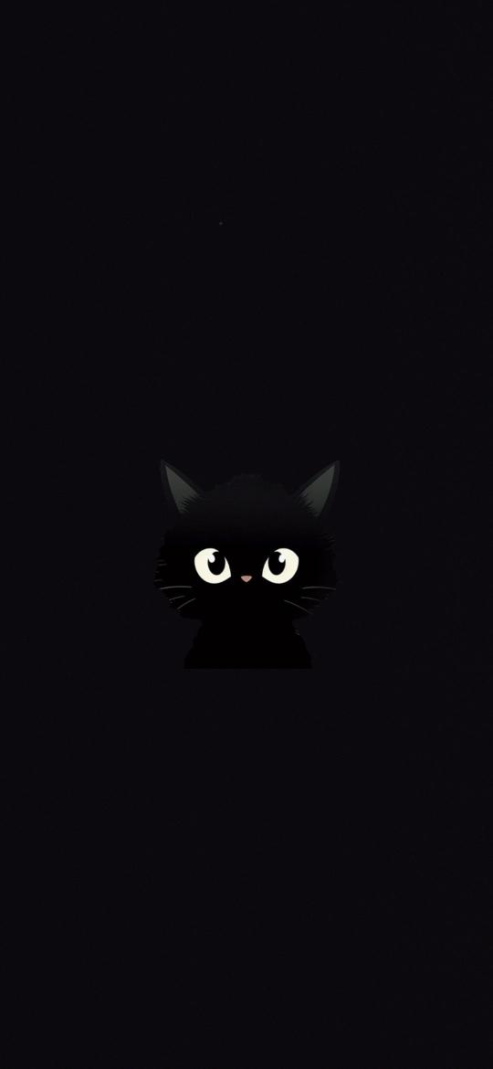 Black Cat Peek - Related Dark Wallpapers wallpaper
