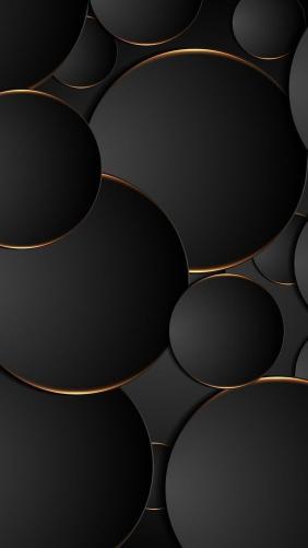 Black Circles with Gold - Related Dark Wallpapers wallpaper