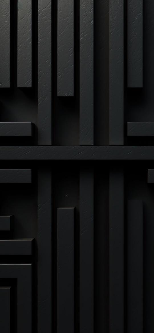 Black Geometric Abstraction - Related 4K Wallpapers wallpaper